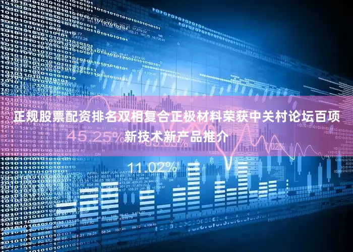 正规股票配资排名双相复合正极材料荣获中关村论坛百项新技术新产品推介